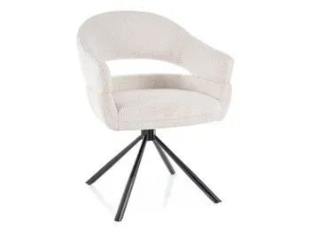 Стул кухонный Signal BORGO Raven 22 поворотный (светло-бежевый/черный)