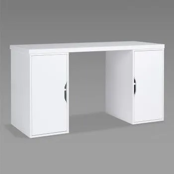 ИНГАР 2/ДВ/ДВ стол письменный 140x75x55, белый