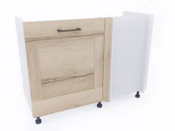 Стол под мойку угловой СМУ-120 левый, Дублин (1100*470*820) Дуб галифакс белый, 21674