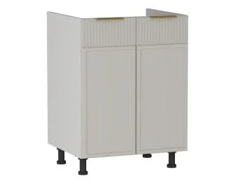 Стол под мойку СМ-60 2-х дверный, Берта (600*525*820) Светлый Мокко, 22919