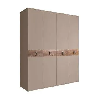 Шкаф 4-х дв. Bogemia Wood Fa (Мокка/Хром) БМШ2/4(Wo)