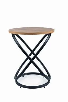 Стол журнальный Signal EOS E (дуб артизан/черный)