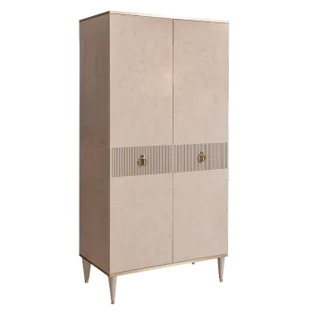 Шкаф-пенал Римини СОЛО (Латте/Золото) РМП-2(s)