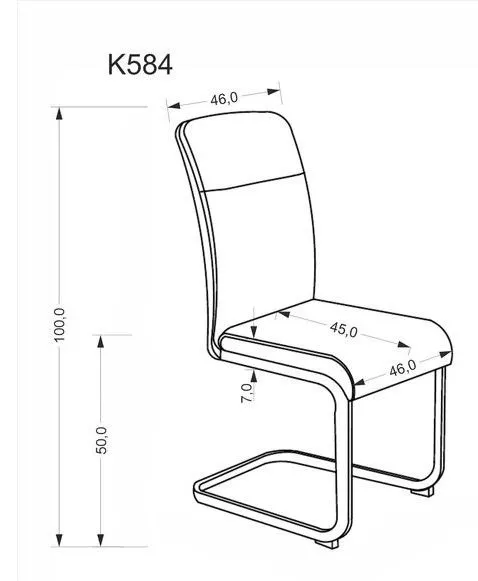 Стул кухонный Halmar K584 (бежевый/кашемир) | изображение 7