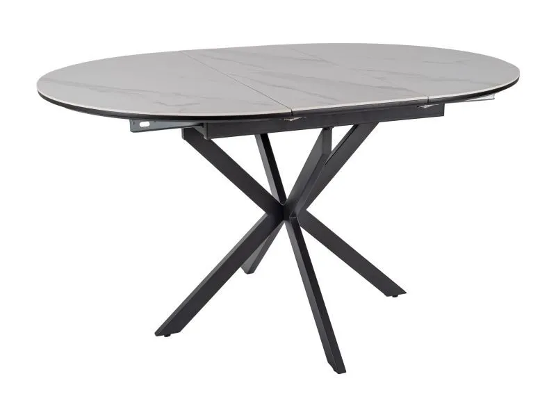 Стол обеденный Signal GASTON Ceramic 100 (белый/черный)