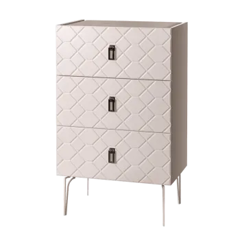 Комод Bogemia Farfalle (Слоновая кость) (Novabuk/Черный) БМКМ-1(Fa)