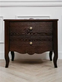 Тумбочка Версаль 2 ящика (орех)