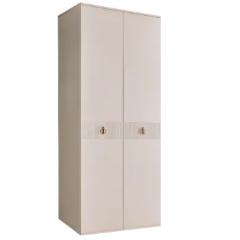 Шкаф 2-х дверный Римини СОЛО (Бежевый/Золото) РМШ2/2(s)