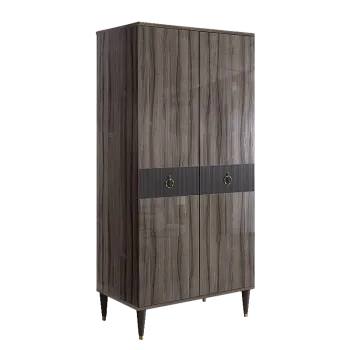 Шкаф-пенал Римини СОЛО (Орех империя/Золото) РМП-2(s)