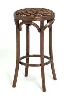 Табурет барный 650 Венский мягкий (темный тон, ткань 3 brown)