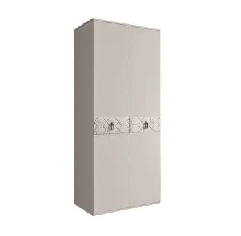 Шкаф 2-х дверный Bogemia Farfalle (Шелк/Хром) БМШ2/2(Fa)