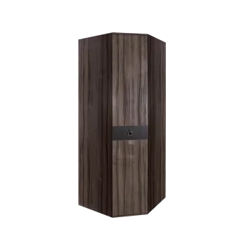 Шкаф угловой Римини СОЛО (Орех империя/Серебро) РМШУ2/1(s)