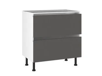 Стол с ящиками СЯ-(2)-80 Start Soft Boyard, Виста (800*523*870) Экокожа Серый, 26616