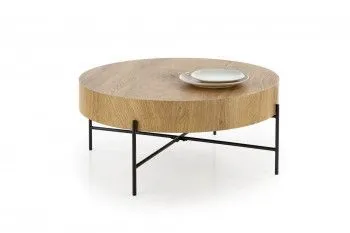 Стол журнальный Halmar BROOKLYN (дуб натуральный/черный)