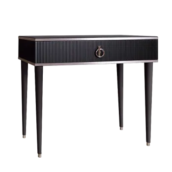 Стол туалетный узкий Римини СОЛО (Черный/Серебро) РМСТ-1(s)[9]