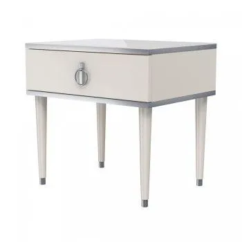 Тумба прикроватная Римини (Слоновая кость/Серебро) РМТП-1