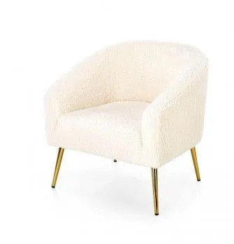 Кресло Halmar GRIFON (кремовый/золотой)