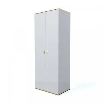 Шкаф 2-х дверный Римини (Белый/Золото) РМШ2/2