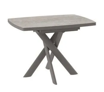 Стол Andres-110 (110/145 х 80 /камень бежевый-HPL/капучино)