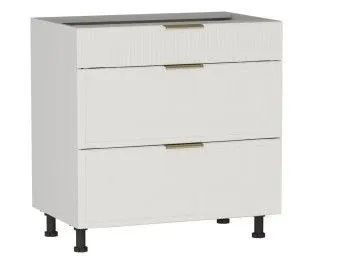 Стол с ящиками СЯ-80 (140/284), Берта (800*528*820) Экокожа Белый, 25325