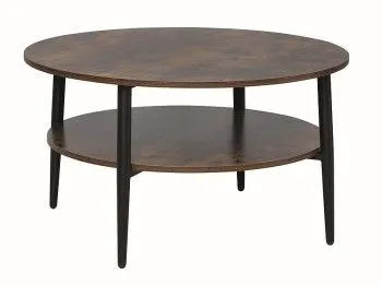 Стол журнальный Signal ELLA A (коричневый/черный)