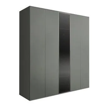 Шкаф 5-ти дв. Bogemia Air (Серый/Серебро) БМШ2/5(1)