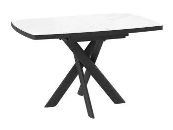 Стол Andres-130 (130/165 х 85/кварцит-HPL/черный)