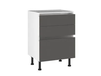 Стол с ящиками СЯ-60 Start Soft Boyard, Виста (600*523*870) Экокожа Серый, 26620