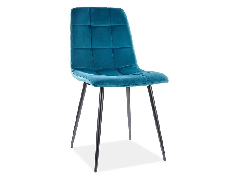 Стул кухонный Signal MILA VELVET (бирюзовый/черный)