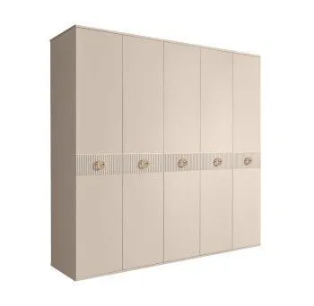 Шкаф 5-ти дв. Bogemia Fillini (Ваниль/Золото) БМШ2/5(Fi)