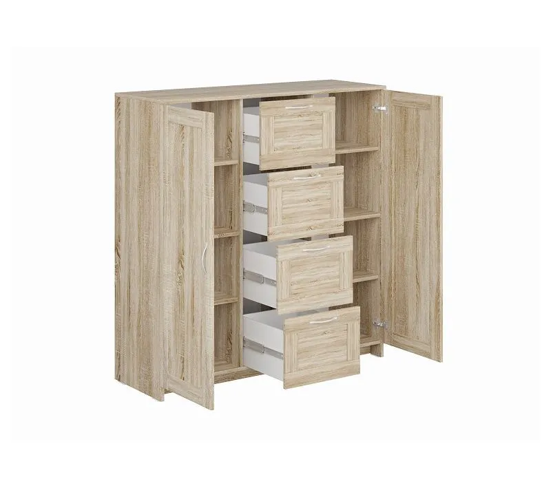 БРИМНЭС / СИРИУС тумба ИКЕА / IKEA 2 двери и 4 ящика 117х123 сонома | изображение 2
