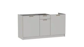 Стол С-160, Смарт (1600*566*820) Серый, 22602