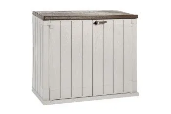 Ящик пластиковый Toomax Wood Style 1270л, серый/коричневый