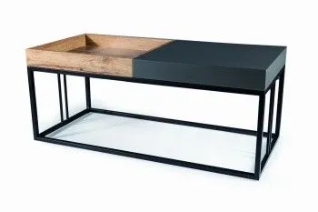 Стол журнальный Signal LUNARIA (дуб артизан/антрацит/черный мат)