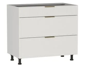 Стол с ящиками СЯ-90 (140/284), Берта (900*528*820) Экокожа Белый, 25326