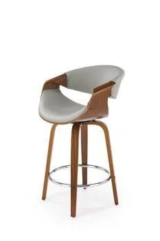 Барный стул Halmar H-123 (серый/орех)
