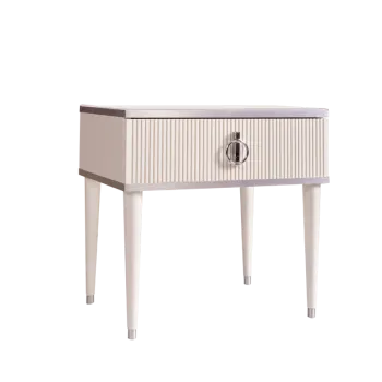 Тумба прикроватная Римини СОЛО (Слоновая кость/Серебро) РМТП-1(s)