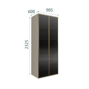 Шкаф 2-х дверный Bogemia Air (Шелк/Золото) БМШ2/2(2)