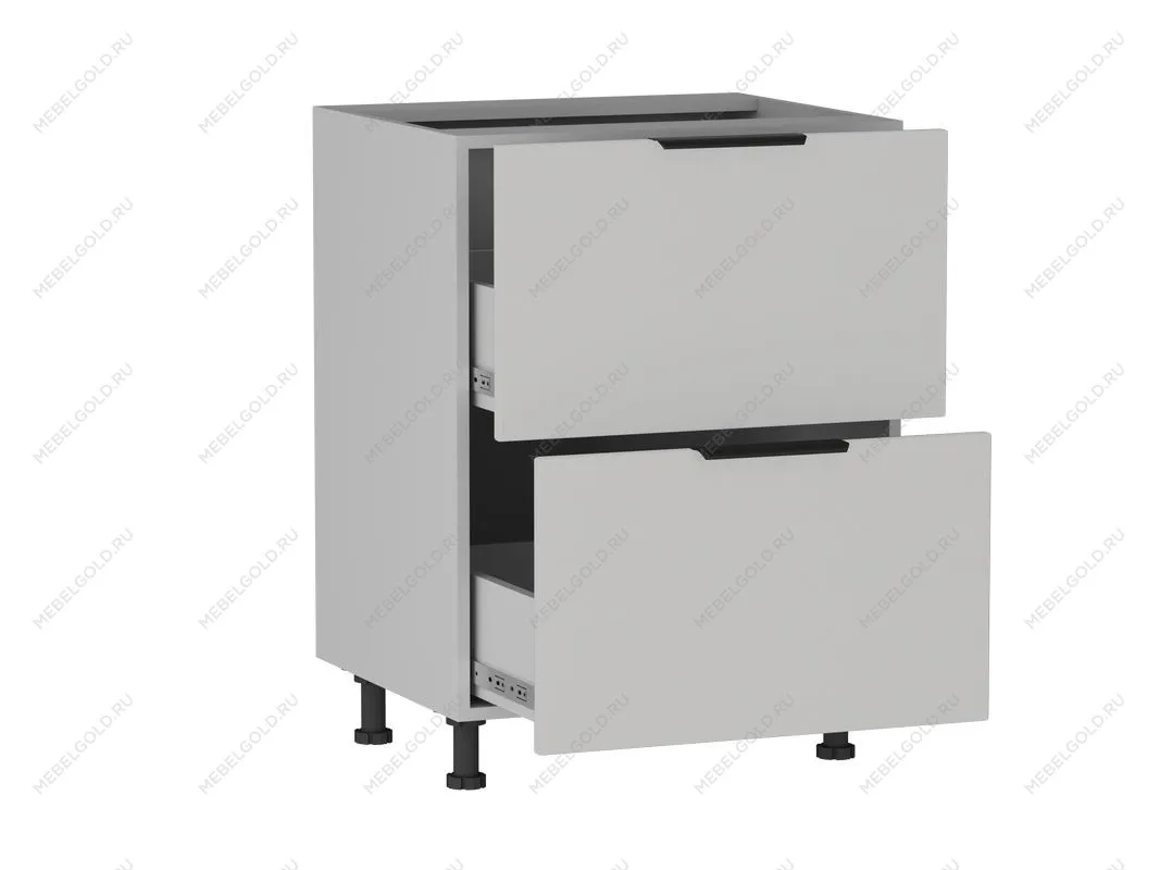 Стол с ящиками СЯ-2-60 , Ватель (600*523*820) Экокожа Белый, 23922 | изображение 1