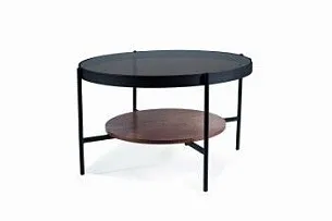 Стол журнальный Signal PRIMA B (орех/черный мат)