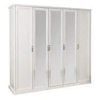 Шкаф Мишель 5-дверный белый матовый