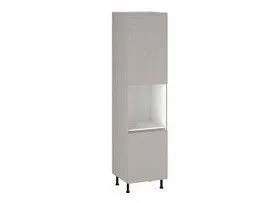 Шкаф-пенал 960 ПГ-60 бока МДФ, Виста (600*586*2456) Экокожа Бежевый, 26489