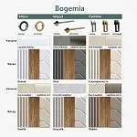 Комод 1.6м Bogemia Farfalle (Серый) (Novabuk/Черный) БМКМ-4(Fa) | изображение 1