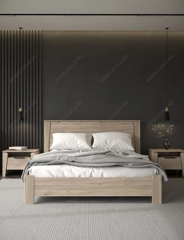 Кровать (каркас) 1600, Юта (1822*2130*1004) Дуб Мария, 12208 | изображение 2