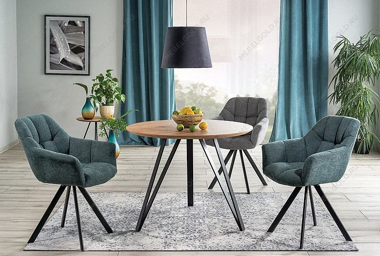 Стол обеденный Signal TETIS (дуб/черный) | изображение 1