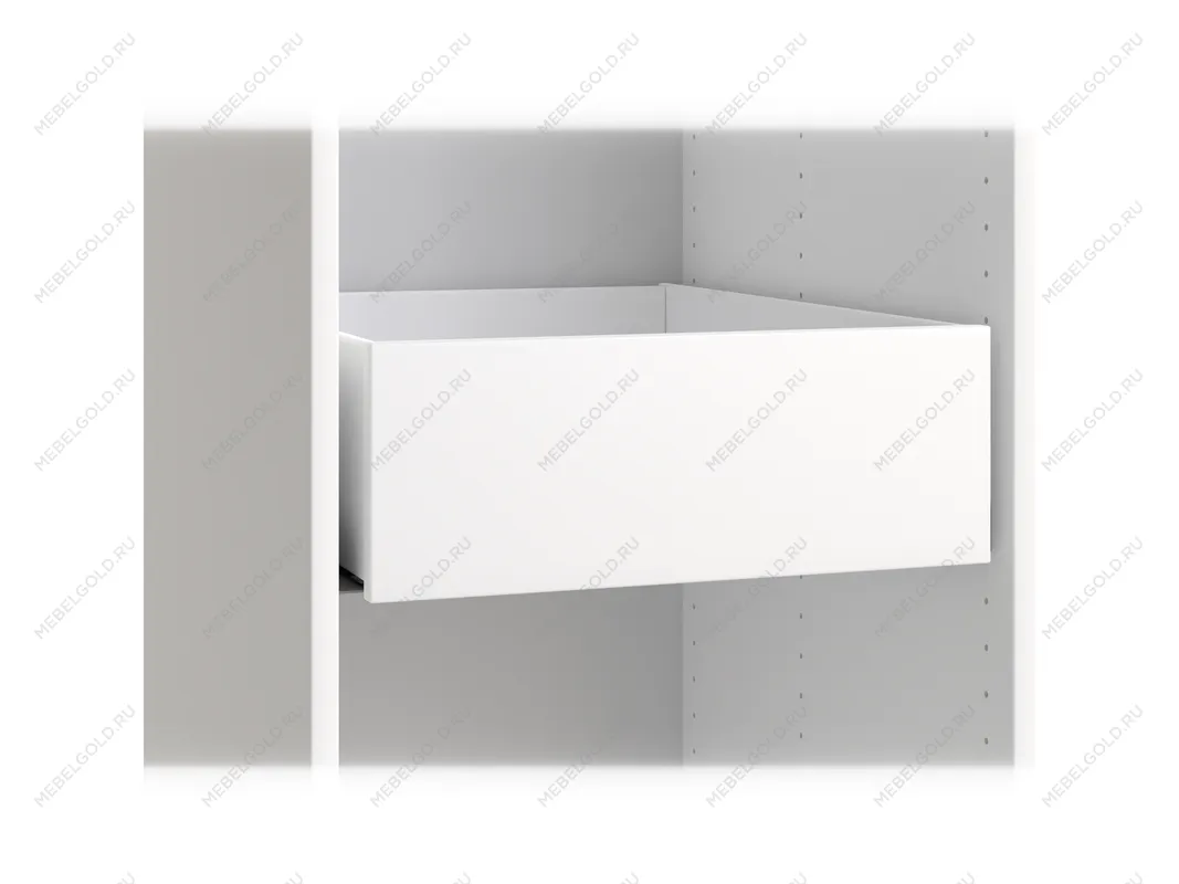 Ящик МАКС выдвижной в однодверный шкаф, ДСП, цвет белый | изображение 1
