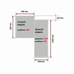 Угловой модуль гардероба МАКС, 50х58х233 см, серый | изображение 5