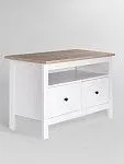 Тумба Сага, 2 ящика, 91х42х63 см, белая/ясень | изображение 8