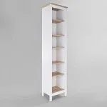 Стеллаж Сага, 50х42х215 см, белый/ясень | изображение 3