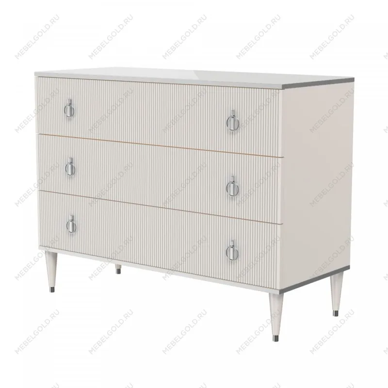 Комод Римини СОЛО (Слоновая кость/Серебро) РМКМ-1(s)